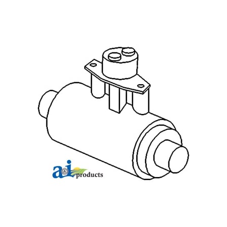 A & I Products Cylinder, Brake Slave (RH) 5" x5" x3" A-3477381M93